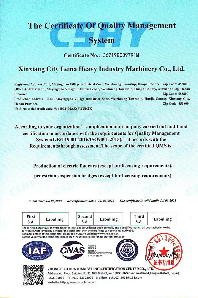 Osvedčenie o systéme riadenia kvality