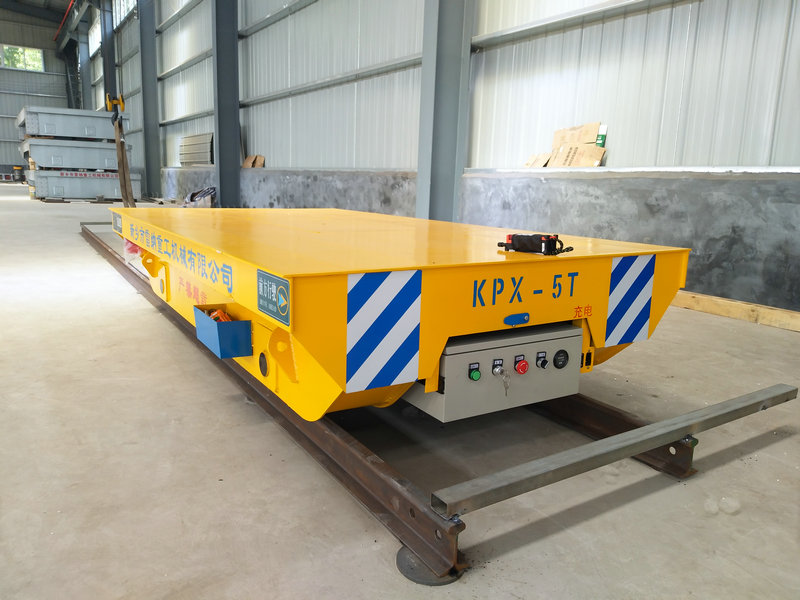Oceľové potrubie 5 Tons Battery Rail Transfer Trolley